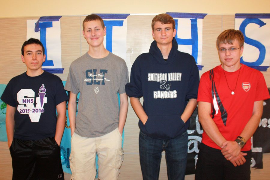 From left: Ethan Howell, Brendan Klar, Colt Hermesch and Mateusz Garstecki