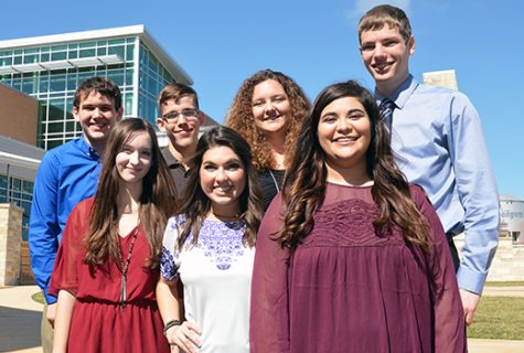 National Merit Commened students Patrick Turner, Alec Perez, Julia Kidd, Bradley Wersterfer, Bradie Dean, Brittany Rae and Aubrey Medrano.
