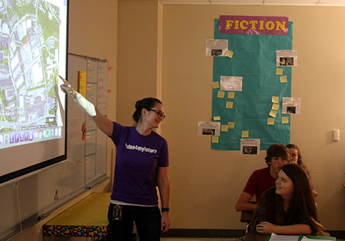 English teacher Cory Deboest instructs her English II class. Deboest will teach AP Seminar next school year.