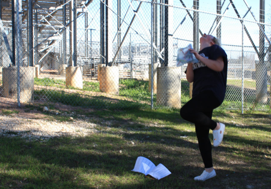 Hannah Hayes jumps with joy after finding out her egg didn't shatter.