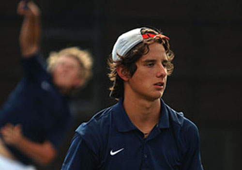 Nico Dominguez played in the Hays Tournament this past weekend and placed first in boys singles.
