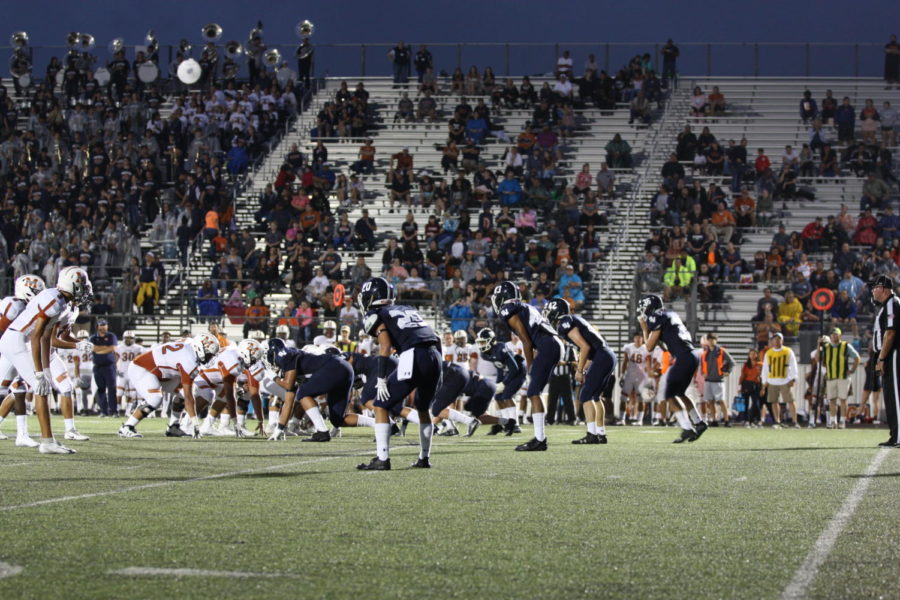 Smithson Valley battling Madison on Sept. 14 during Homcoming Game. Madsion won 17-14 in nail biting thriller.