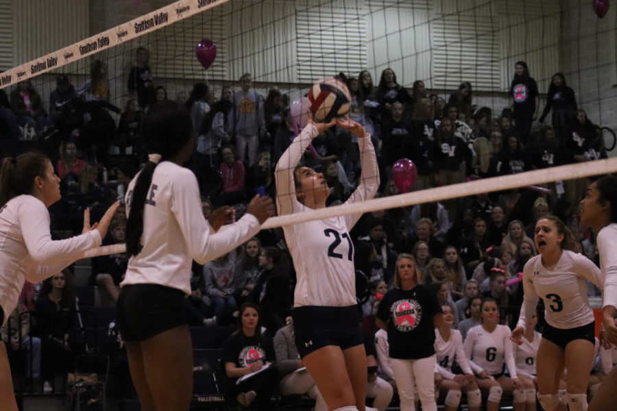 Freshman Maddie Dennis sets school record with 48 assists against Converse Judson last Friday.