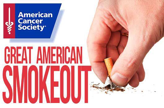 Nov. 15 is the day where smokers can take the first step to quitting, the Great American Smokeout is a time of support for all of those addicted to nicotine.