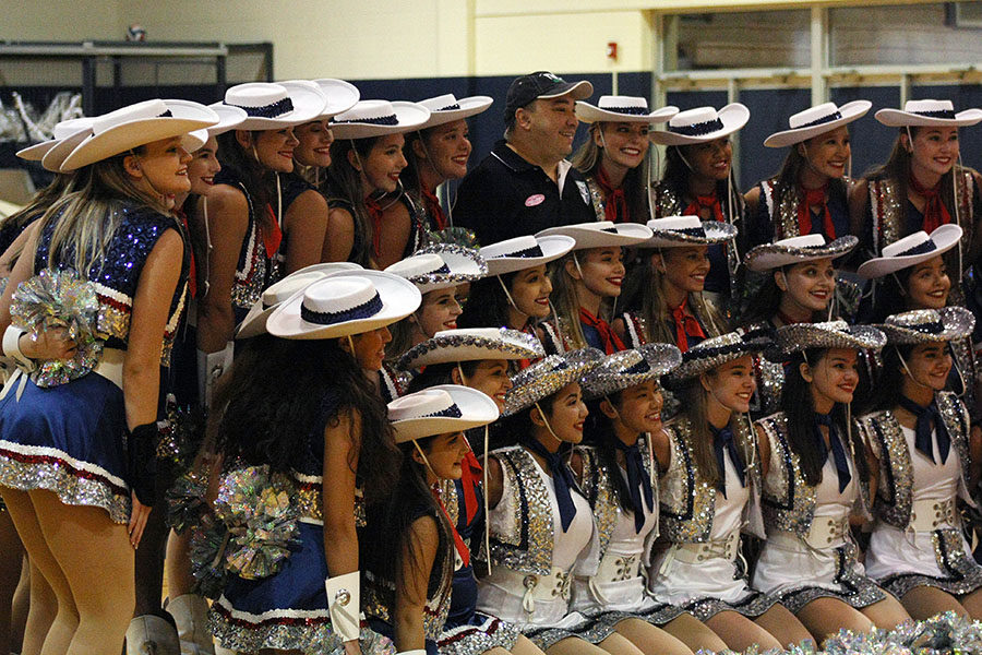 WHERE'S LETO? - Getting ready for tonight's televised football game against Madison, CW35's Leto Rodriguez sets up a shot with the Silver Spurs during a pep rally Wednesday in the sub-varsity gym. Coverage starts tonight at 7 p.m.