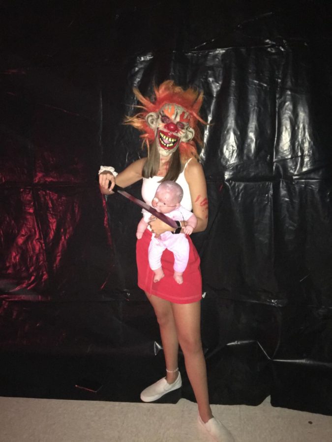 Motherhood does not become her at junior Eleanor Judson frightens those who entered the haunted house.