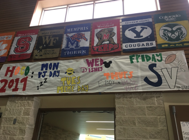 Just in time for fall weather to blow in, the campus celebrates spirt week with themed dress up days, as announced in the senior dining hall.