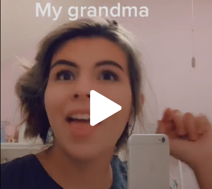 As she lip-syncs to "Beauty and a Beat" by Justin Bieber, sophomore Isabel Englehart videos a Tik Tok.