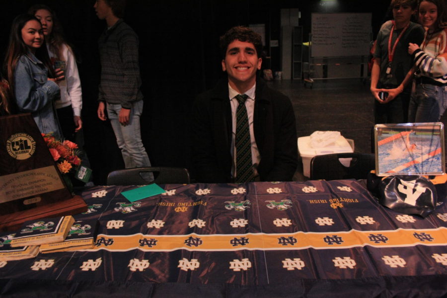 Joseph Hunt will attend Notre Dame for swimming.