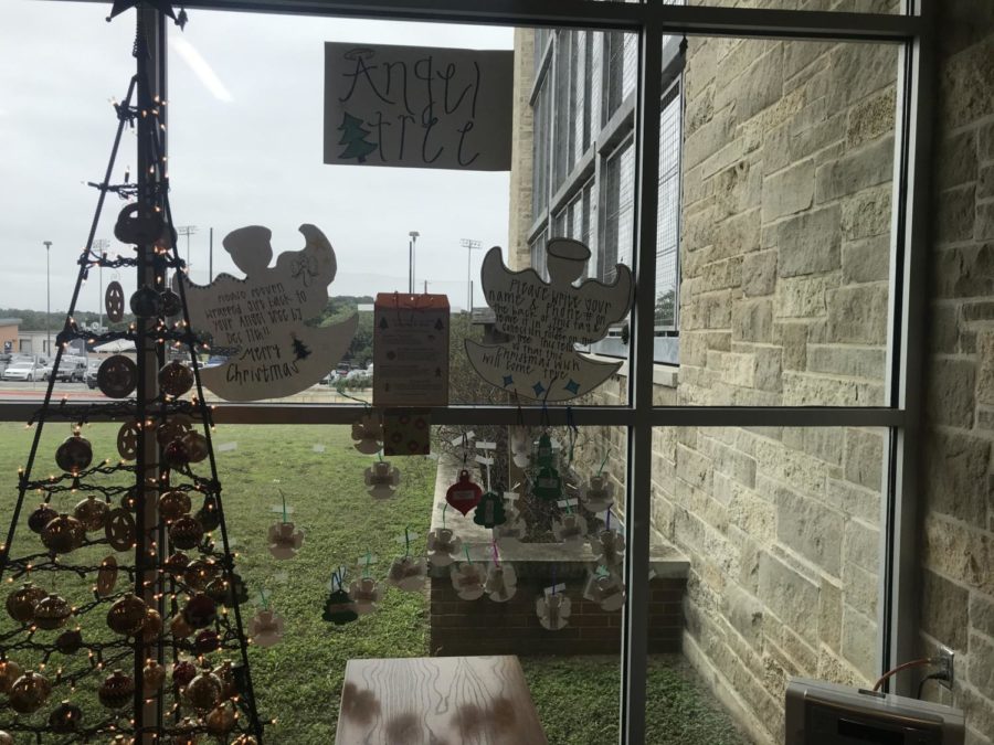 The Angel Tree is featured in the front office.