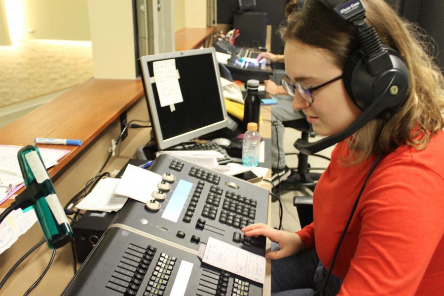 Senior Gracen Farmer is hard at work behind the scenes of "Middletown".