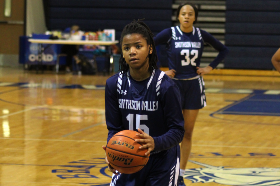 Trinity Garrett prepares to shoot a free throw during a win over New Braunfels. Garrett made five of six free throws en route to 15 points in a loss to Judson on Tuesday.
