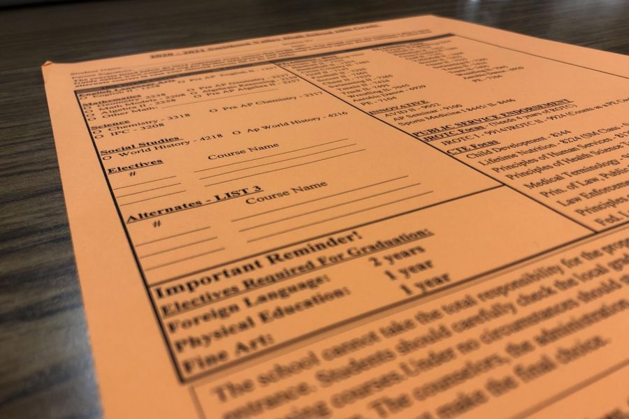 Schedules are to be turned in Friday, Feb. 28