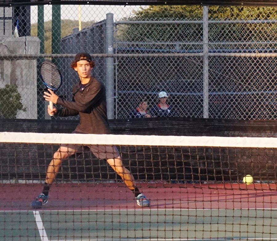 Hayden Rios hits the ball