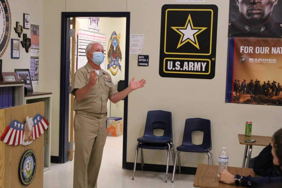 The new JROTC Commander spoke to his cadets on academic integrity.