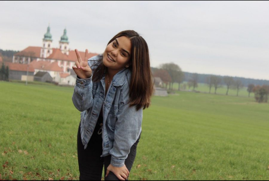 Isabella Riveron visiting a small village while traveling in Austria.