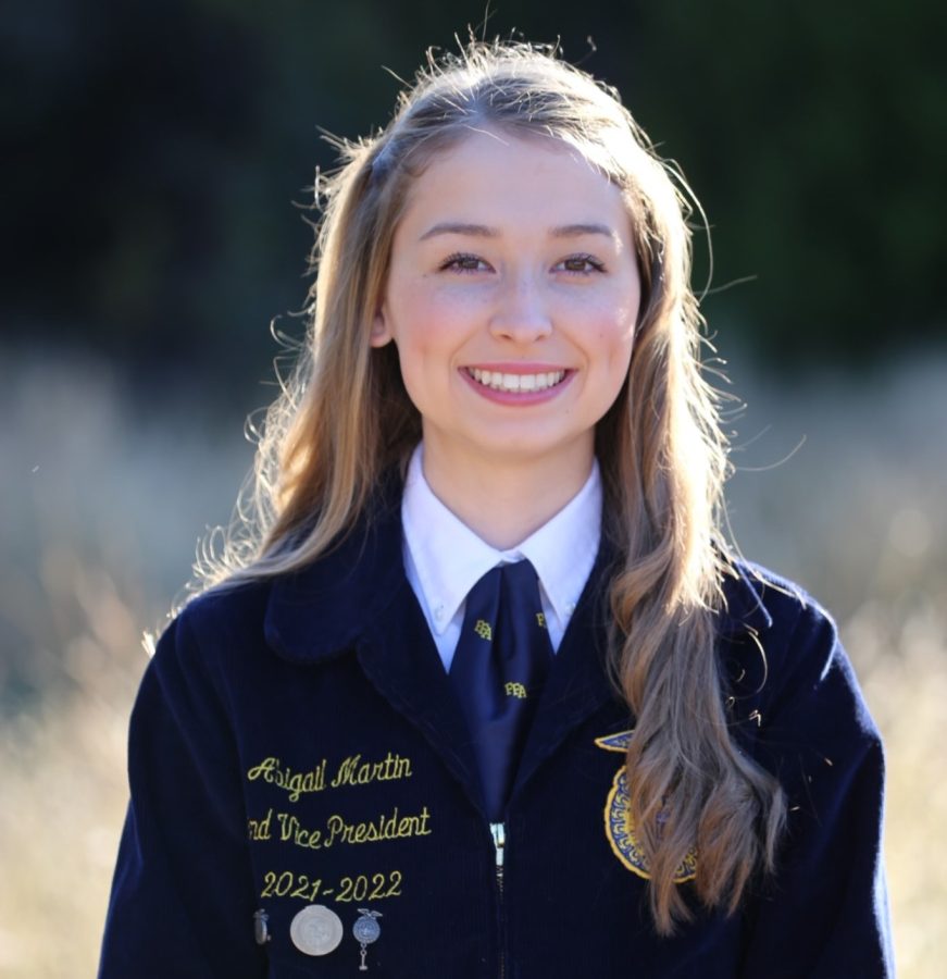 Abigail Martin now focuses on competitive speaking for Future Farmers of America.