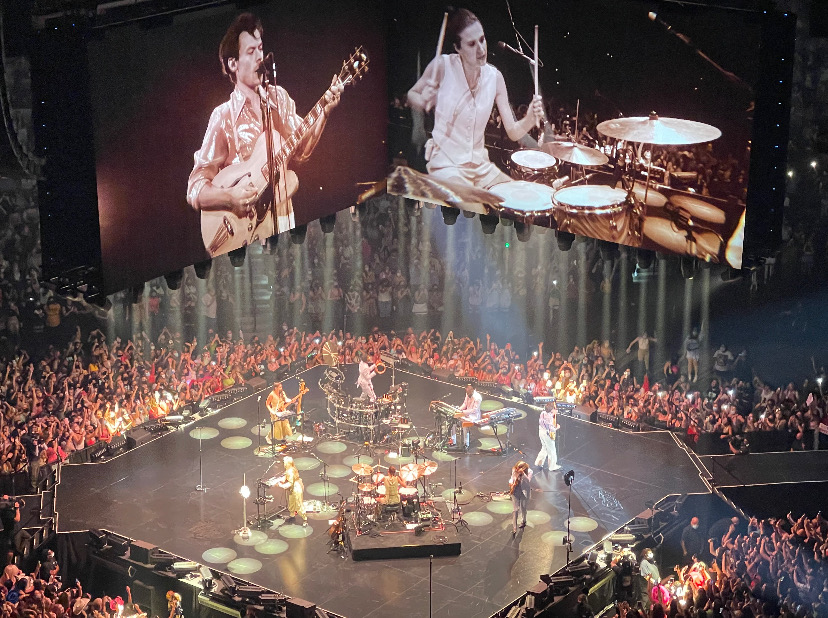 Harry Styles performs at the AT&T Center in San Antonio on Sep. 9, 2021.