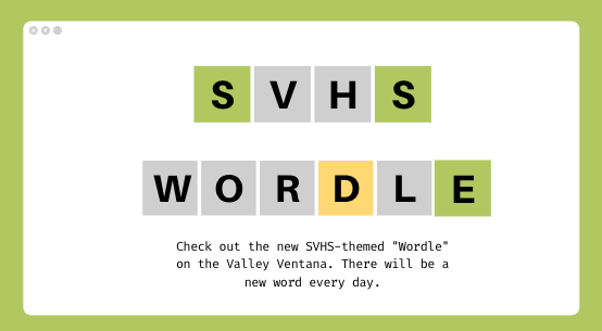 Try your hand at the SV Wordle of the Day.