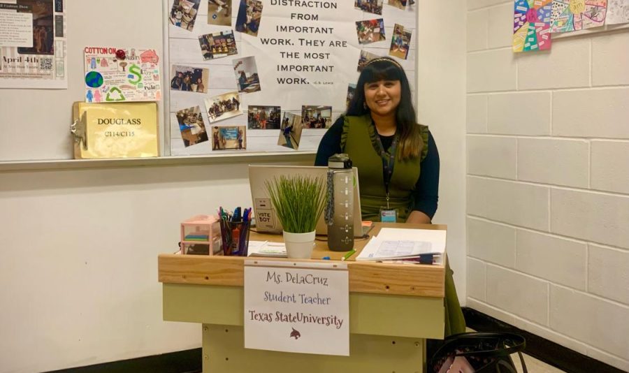 Katey De La Cruz, a senior from Texas State University plans on pursuing a career in teaching.