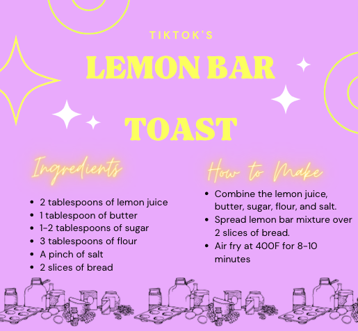 This is how to make TikTok's lemon bar toast.