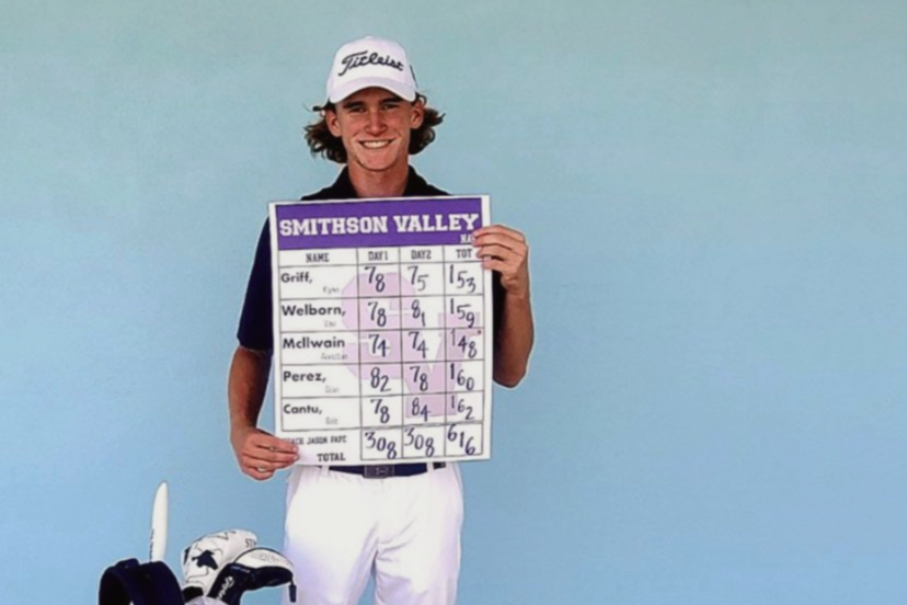 Anniston McIlwain after the Regional Golf Championships, where he advanced to state.