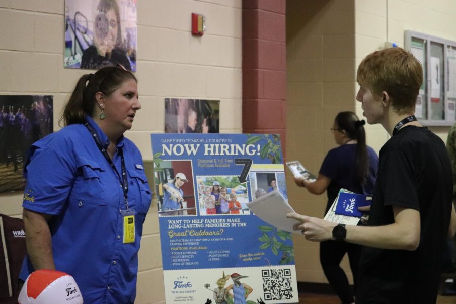 "I’m looking for a retail job — something I can do over the weekend and then in the summer."  Peyton Burleson said. "I’m mainly looking for retail, customer service. Currently, I have a job at Natural Bridge Caverns, just with retail and the gift shop, so I’m kinda looking for something that's bordered on customer service, retail, stocking and restocking, organizing, making lists, cause that’s what I’m best at."