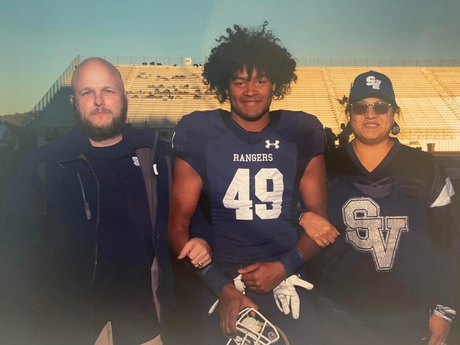 Sam Sifuentes Shaffer plays varsity football and is captain of the wrestling team.