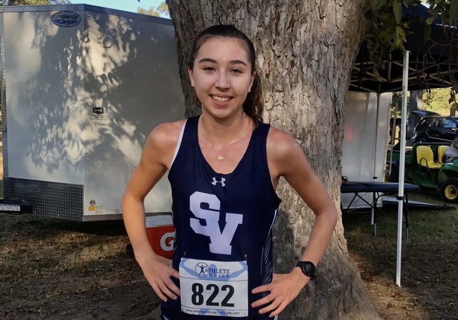 After Mia Perez won first place in girls district 5k.