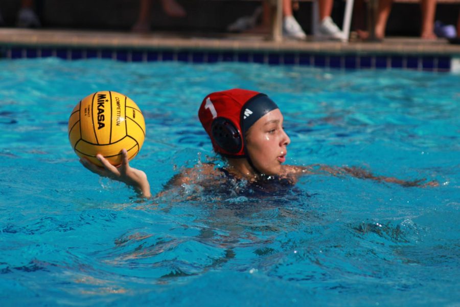 Girls water polo finished third  place at district.
