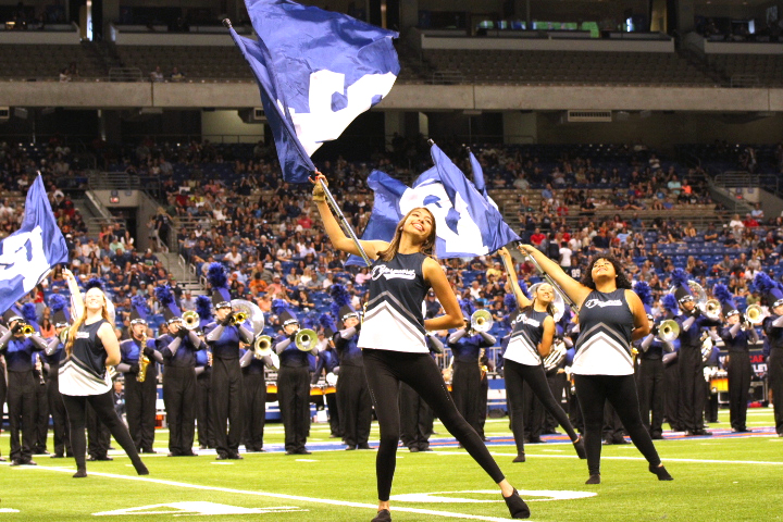 Color guard officers bear the pressure