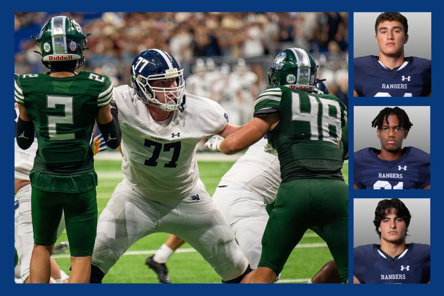 On Jan. 7, Colton Thomasson will play in the All-American Bowl and teammates Gavin Woods, T.J. Hunt, and David Dehoyos will play in the San Antonio area All-Star game.  (Photo by Zane Klein)