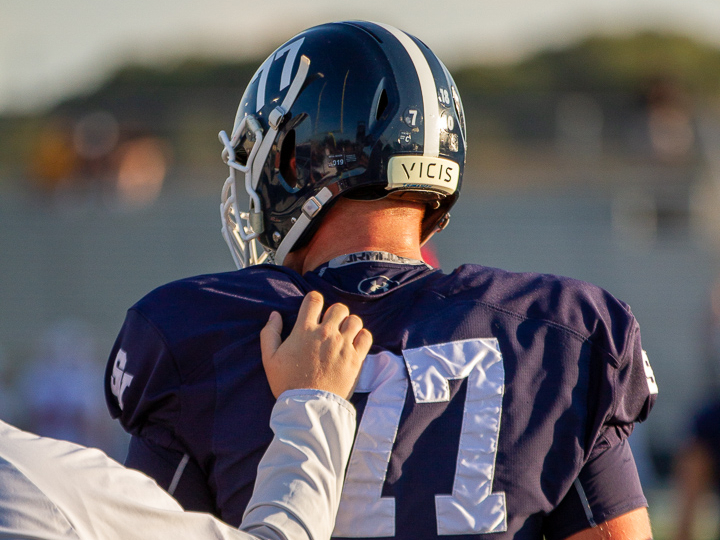 "77' is more than just a number for senior Colton Thomasson. It's his identity. For four years, the star player has brandished "77" on his back, his chest, his helmet, and in his heart.  
