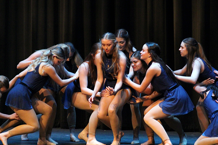 In a lyrical dance to "A Soldier's Diary," Silver Spurs officers pay tribute to veterans.