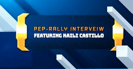 Senior soccer player Kaili Castillo comments on being involved in a pep rally for the first time. 