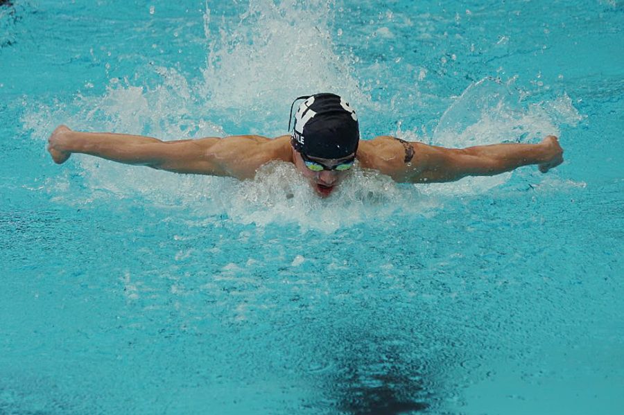 Senior Colin Doyle placed third in the 100m butterfly at region and will be advancing to state. 