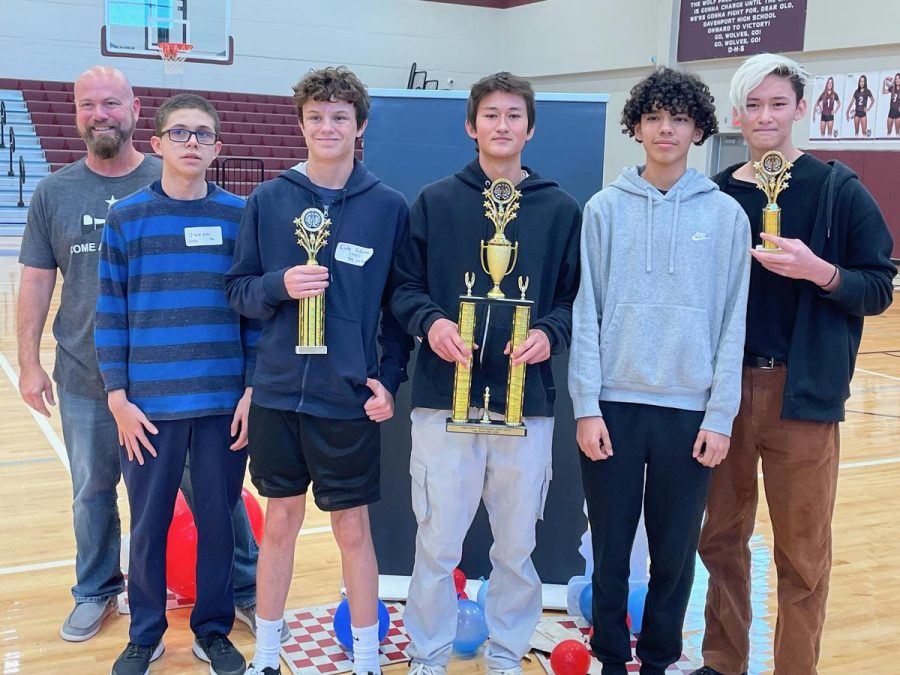 The school's chess team took first place in the high school category at the second Comal ISD chess tournament of the school year on Nov. 12.