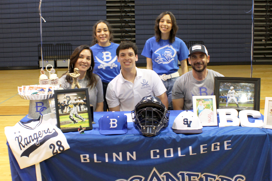 Ethan Gonzalez inked his commitment to play baseball at Blinn College.