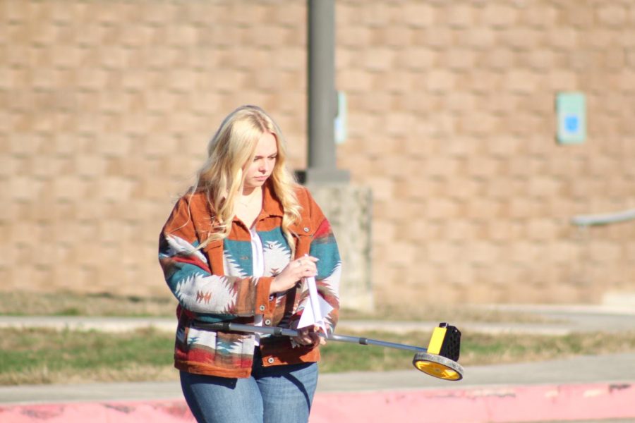 Junior Claire Schaeferkoeter 
rocket launch on January 25th 2023. 