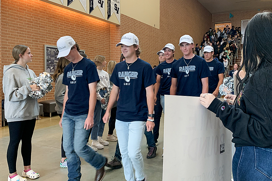 The boys golf team advances to state after winning the region title.