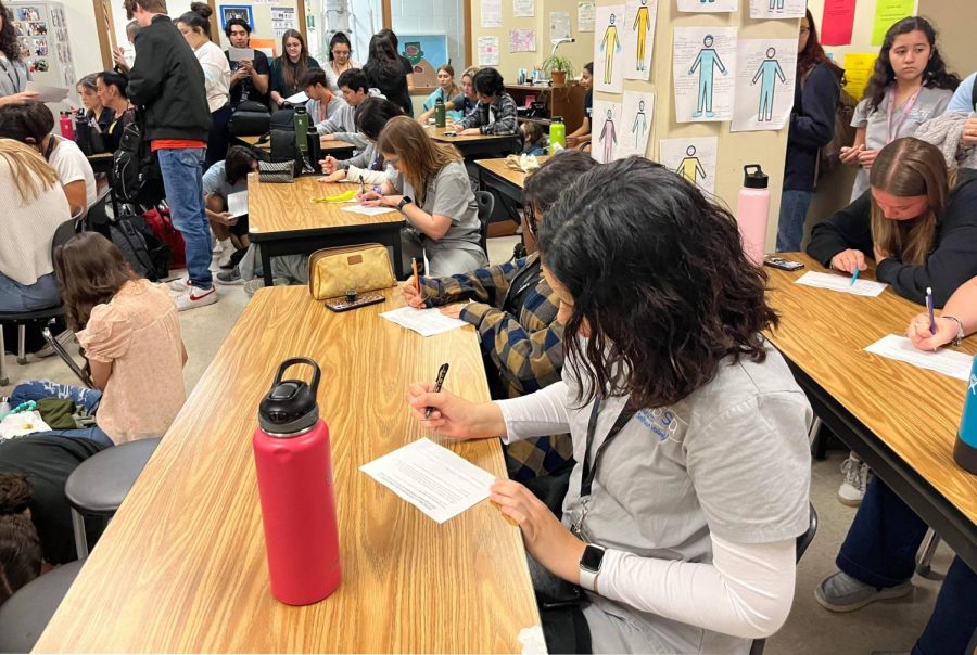 HOSA met on April 19 to vote on whether or not the funds they raised should be donated to Christ for the City. 
