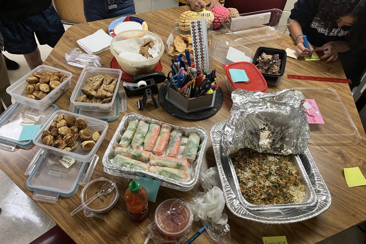 Five different cultures were represented at the staff's cultural heritage day.