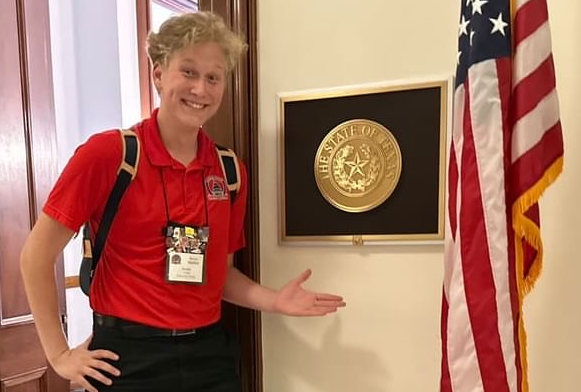 Senior Rowen Hamilton becomes the first student in the district to ever get selected for Boys Nation. Photo via Rowen Hamilton