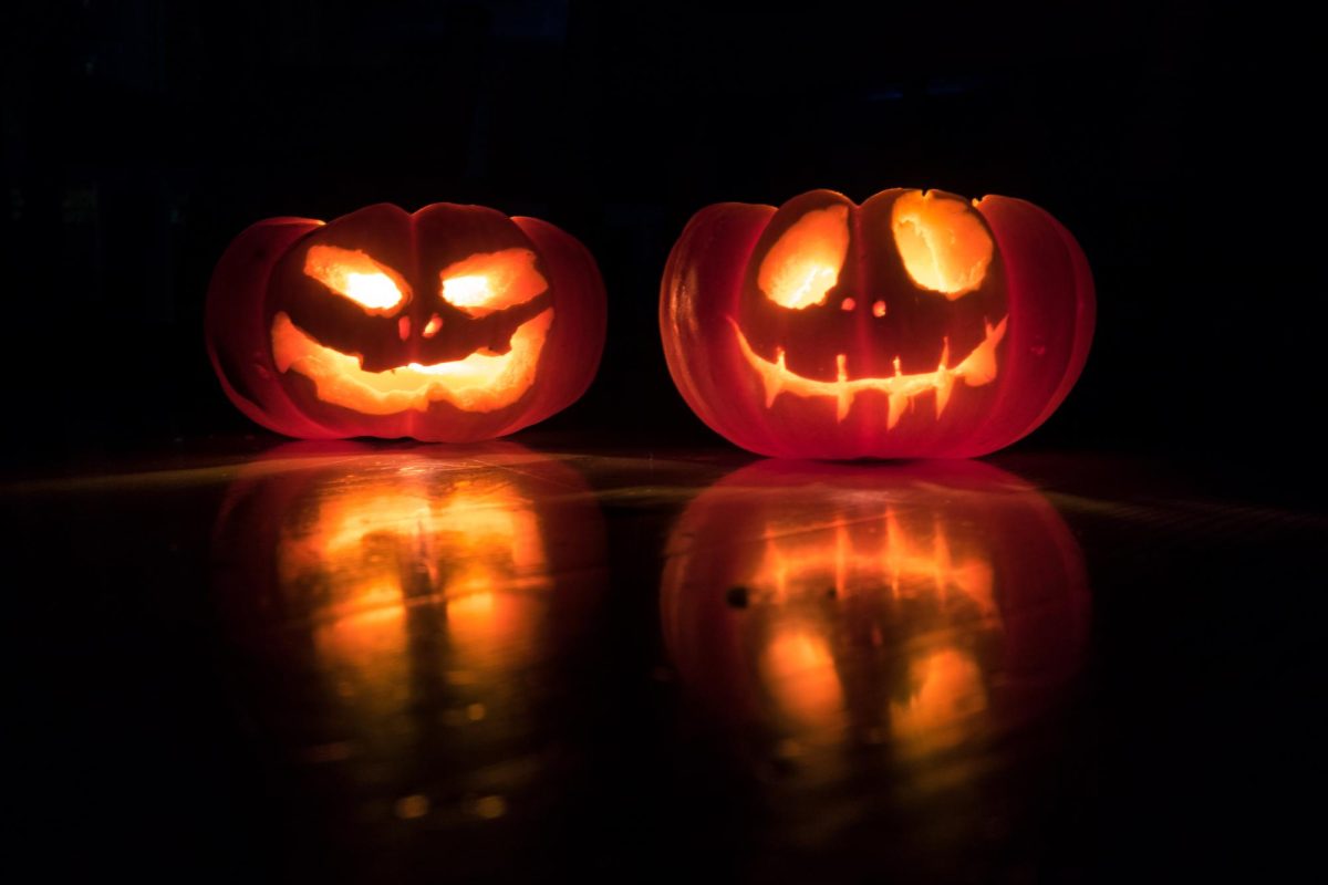 Jack O' Lanterns, made from carved out pumpkins, are a Halloween tradition that started in the 19th century. Photo by David Menidrey via unsplash.