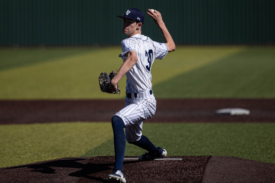 Newcomer sophomore Luke Williams pitches for the team averaging 7 strike outs per game, pitching for 5 innings.