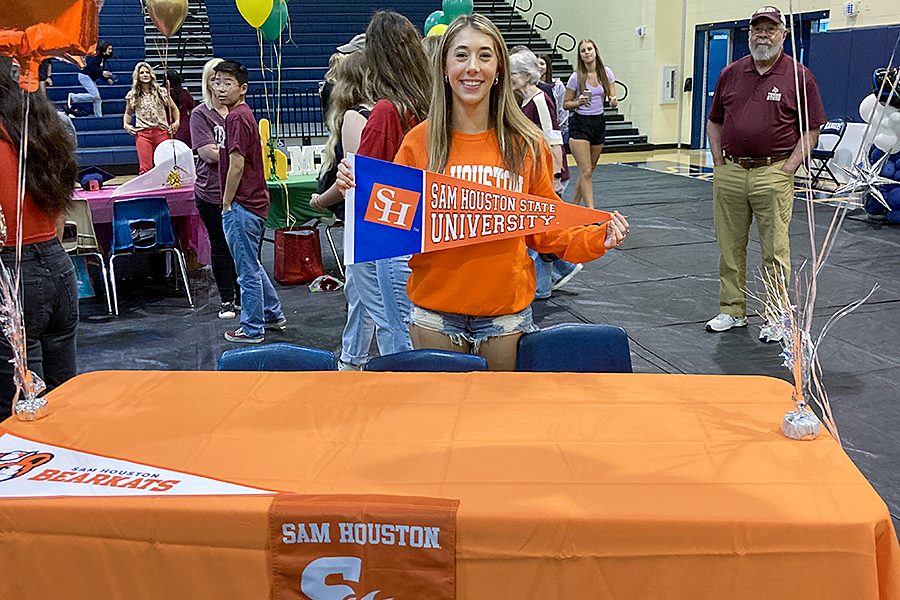 Sydney Bell will study criminal justice at Sam Houston State University.