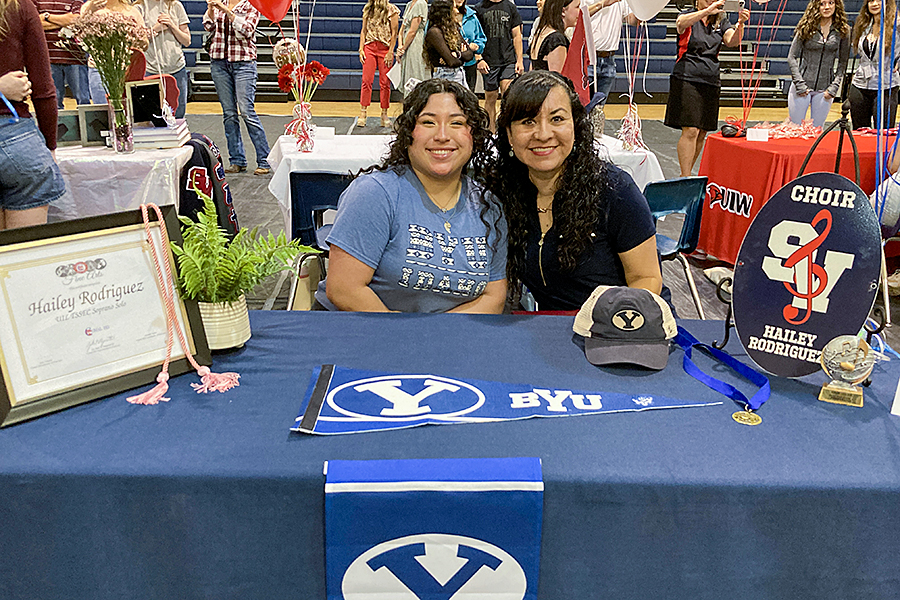 Hailey Rodriguez committed to study music and choral at Brigham Young University.