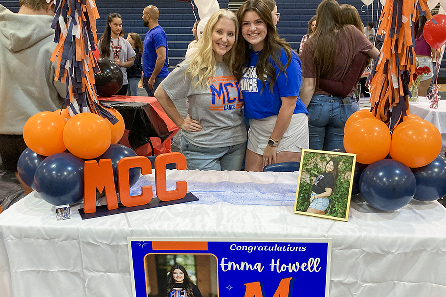 Emma Howell committed to the dance team at McClennan Community College.