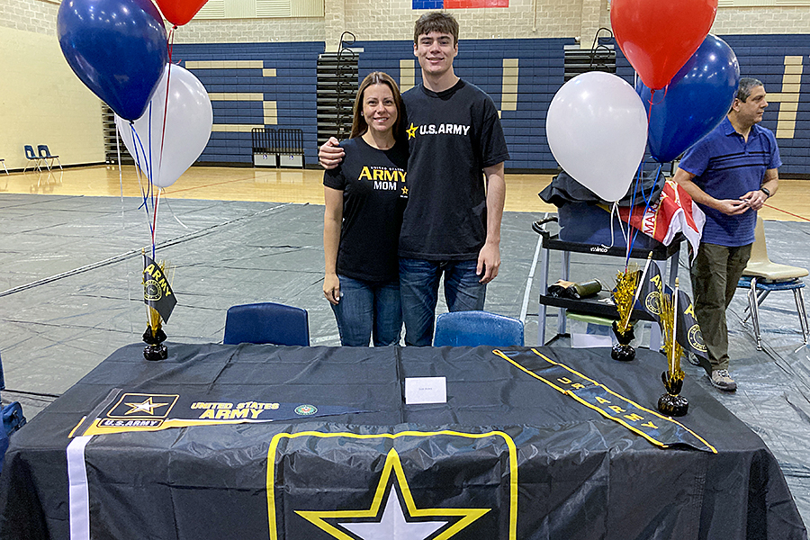 Sean Brown enlisted in the U.S. Army.