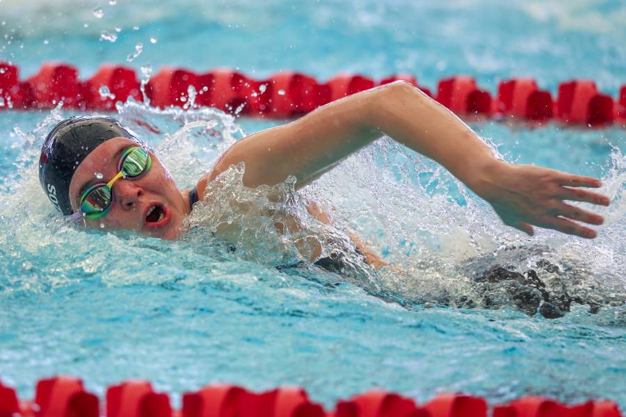 Freshman Cameryn Cavazos is one of many athletes who qualified for state. Individually Cavazos will compete in the 200 Free and 500 Freestyle.